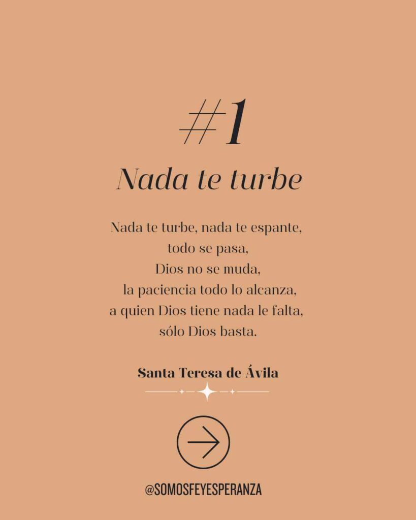 nada te turbe